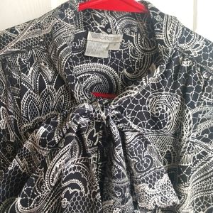 Luxurious Worth Silk Charmeuse Pussybow Blouse